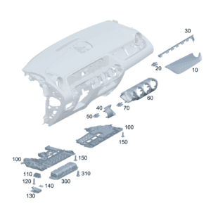 A2476802904 饰条 前排乘客侧 适用于奔驰EQA 260