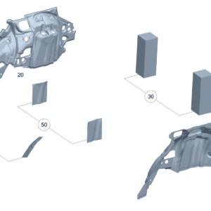 A2476821701  车轮拱罩减震 左后侧车轮拱罩 适用于奔驰EQA 260