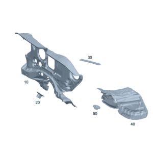 A2476822500 前围板减震 发动机舱前围板 适用于奔驰EQA 260