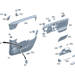 A24772000059051 基础托架 左侧车门饰板 适用于奔驰EQA 260