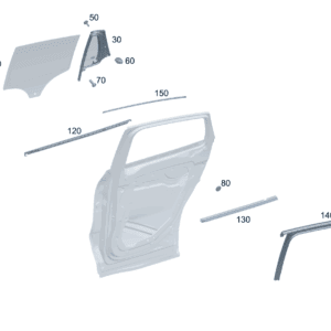 A2477357101 	侧车窗 左侧 适用于奔驰 EQA 260