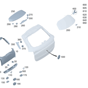 A24774065009051 尾门饰板 尾门 适用于奔驰EQA 260