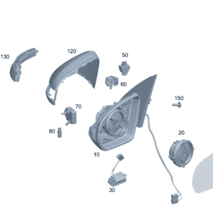 A2478105508  后视镜框架 左侧 适用于奔驰EQA 260