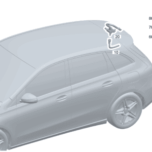 A2478600800 软管部分 连接点到后喷嘴 适用于奔驰EQA 260