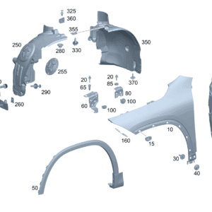 A2478811100 正面翼子板 左侧 适用于奔驰EQA 260