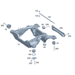 A2953501703 后轴托架 后轴托架 适用于奔驰EQE