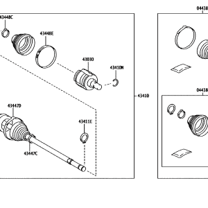 Toyota 0442703010 parts diagram