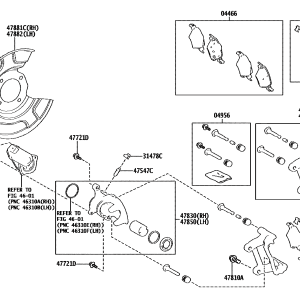 Toyota 0446602510 parts diagram