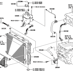 Toyota 16523-F2010 parts diagram