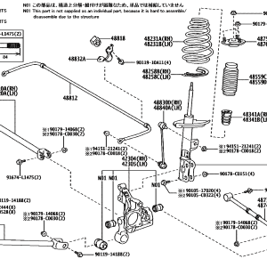 Toyota 4230403020 parts diagram