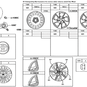 Toyota 4261103071 parts diagram