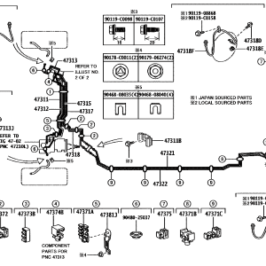 Toyota 4731103020 parts diagram