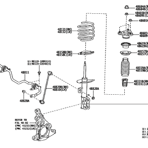 Toyota 4813103060 parts diagram