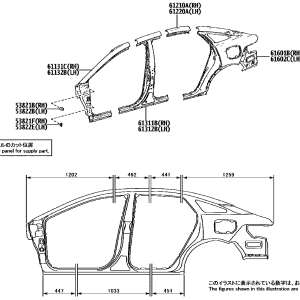 Toyota 5382103010 parts diagram
