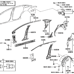Toyota 5387703060 parts diagram