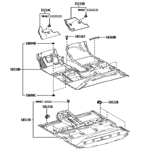 Toyota 5521403020 parts diagram