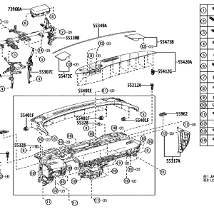 Toyota 5530603020 parts diagram