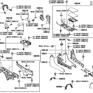 Toyota 5880503020B0 parts diagram