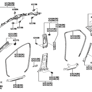 Toyota 6211103040C0 parts diagram