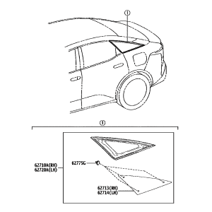 Toyota 6271003010 parts diagram