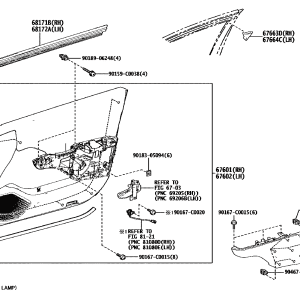 Toyota 6761003070C1 parts diagram
