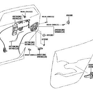 Toyota 67836-02040 parts diagram