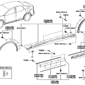 Toyota 6786303030 parts diagram