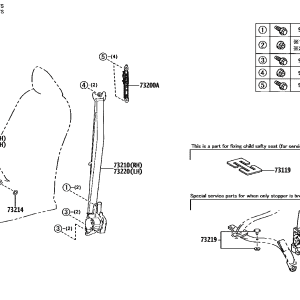 Toyota 73119-22010 parts diagram