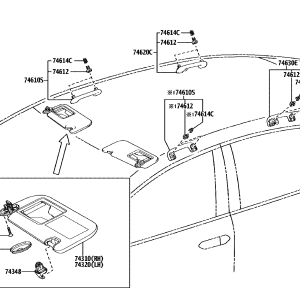 Toyota 7431002M40B0 parts diagram