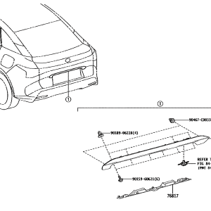 Toyota 7680103010A0 parts diagram