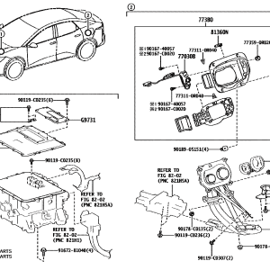 Toyota 7703003010 parts diagram