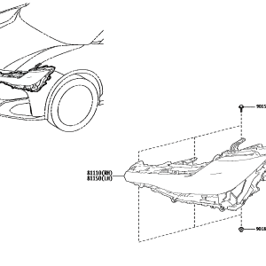 Toyota 8111003030 parts diagram