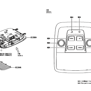 Toyota 8126003040B0 parts diagram