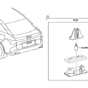 Toyota 81270-02260 parts diagram