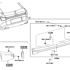 Toyota 81496-02020 parts diagram