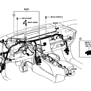 Toyota 8214103070 parts diagram