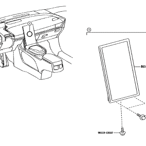 Toyota 8611003010 parts diagram