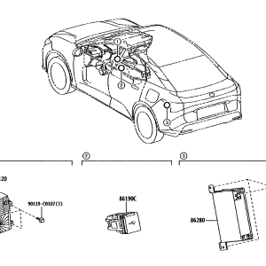 Toyota 8612003070 parts diagram
