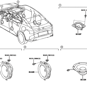 Toyota 86160-02C60 parts diagram