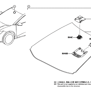 Toyota 8646603010 parts diagram