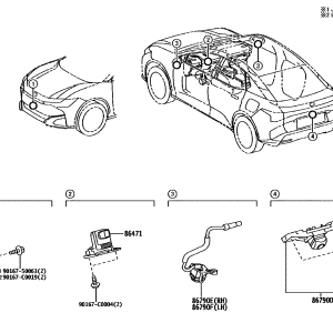 Toyota 8647103020 parts diagram