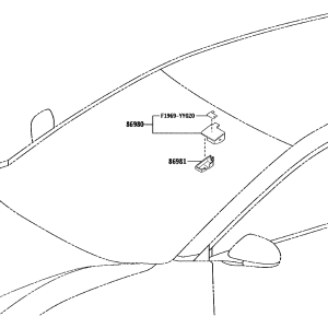 Toyota 86980YY020 parts diagram