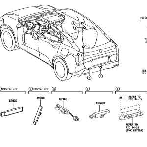 Toyota 8900003010 parts diagram